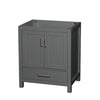 Custom image for Dark Gray with Brushed Chrome Trim / No Mirror