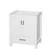 Custom image for White with Brushed Chrome Trim / No Mirror