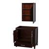 Custom image for Espresso with Brushed Chrome Trim / Medicine Cabinet