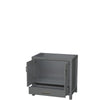 Custom image for Dark Gray with Brushed Chrome Trim / No Mirror