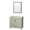 Custom image for Light Green with Brushed Nickel Trim / Medicine Cabinet
