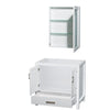 Custom image for White with Brushed Chrome Trim / Medicine Cabinet