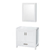 Custom image for White with Brushed Chrome Trim / Medicine Cabinet