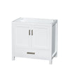 Custom image for White with Brushed Chrome Trim / No Mirror