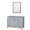 Custom image for Gray with Brushed Chrome Trim / Medicine Cabinet