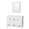 Custom image for White with Brushed Chrome Trim / Medicine Cabinet