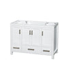 Custom image for White with Brushed Chrome Trim / No Mirror
