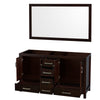Custom image for Espresso with Brushed Chrome Trim / 58