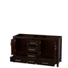 Custom image for Espresso with Brushed Chrome Trim / No Mirror
