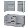 Custom image for Gray with Brushed Chrome Trim / Medicine Cabinets