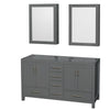 Custom image for Dark Gray with Brushed Chrome Trim / Medicine Cabinets