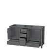 Custom image for Dark Gray with Brushed Chrome Trim / No Mirror