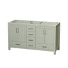 Custom image for Light Green with Brushed Nickel Trim / No Mirror