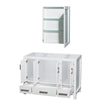 Custom image for White with Brushed Chrome Trim / Medicine Cabinets