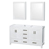 Custom image for White with Brushed Chrome Trim / Medicine Cabinets