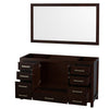 Custom image for Espresso with Brushed Chrome Trim / 58