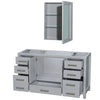 Custom image for Gray with Brushed Chrome Trim / Medicine Cabinet