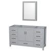 Custom image for Gray with Brushed Chrome Trim / Medicine Cabinet