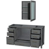 Custom image for Dark Gray with Brushed Chrome Trim / Medicine Cabinet