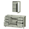 Custom image for Light Green with Brushed Nickel Trim / Medicine Cabinet
