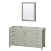 Custom image for Light Green with Brushed Nickel Trim / Medicine Cabinet