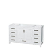 Custom image for White with Brushed Chrome Trim / White Carrara Marble, Oval Sink / No Mirror