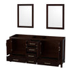 Custom image for Espresso with Brushed Chrome Trim / 24