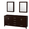 Custom image for Espresso with Brushed Chrome Trim / Medicine Cabinets
