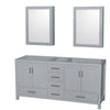 Custom image for Gray with Brushed Chrome Trim / Medicine Cabinets