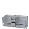 Custom image for Gray with Brushed Chrome Trim / No Mirror