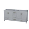 Custom image for Gray with Brushed Chrome Trim / No Mirror