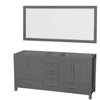 Custom image for Dark Gray with Brushed Chrome Trim / 70