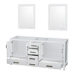 Custom image for White with Brushed Chrome Trim / 24