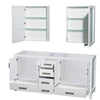 Custom image for White with Brushed Chrome Trim / Medicine Cabinets