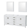 Custom image for White with Brushed Chrome Trim / Medicine Cabinets