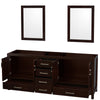 Custom image for Espresso with Brushed Chrome Trim / 24
