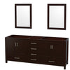 Custom image for Espresso with Brushed Chrome Trim / 24