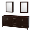 Custom image for Espresso with Brushed Chrome Trim / Medicine Cabinets
