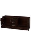 Custom image for Espresso with Brushed Chrome Trim / No Mirror