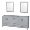 Custom image for Gray with Brushed Chrome Trim / 24
