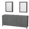 Custom image for Dark Gray with Brushed Chrome Trim / Medicine Cabinets