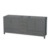 Custom image for Dark Gray with Brushed Chrome Trim / No Mirror