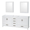 Custom image for White with Brushed Chrome Trim / Medicine Cabinets