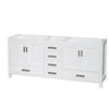 Custom image for White with Brushed Chrome Trim / No Mirror