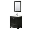 Custom image for Dark Espresso with Polished Chrome Trim / Giotto Quartz, Rectangular Sink / 24