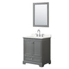 Custom image for Dark Gray with Polished Chrome Trim / White Quartz, Rectangular Sink / 24