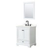 Custom image for White with Matte Black Trim / Giotto Quartz, Rectangular Sink / 24