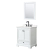 Custom image for White with Matte Black Trim / White Quartz, Rectangular Sink / 24