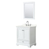 Custom image for White with Polished Chrome Trim / Giotto Quartz, Rectangular Sink / 24