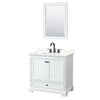 Custom image for White with Matte Black Trim / Giotto Quartz, Rectangular Sink / 24
